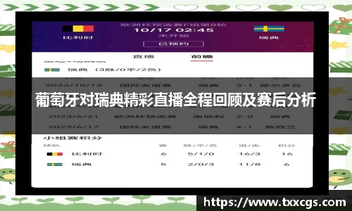 葡萄牙对瑞典精彩直播全程回顾及赛后分析