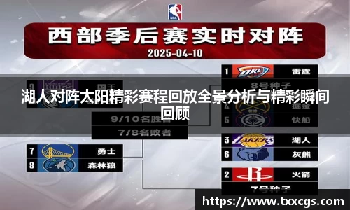 湖人对阵太阳精彩赛程回放全景分析与精彩瞬间回顾